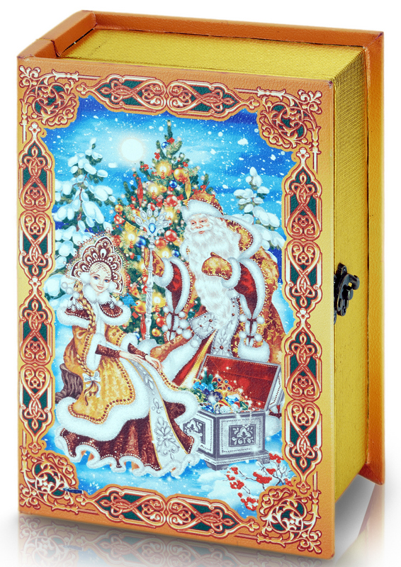 сладкий новогодний подарок Книга Волшебный ларец